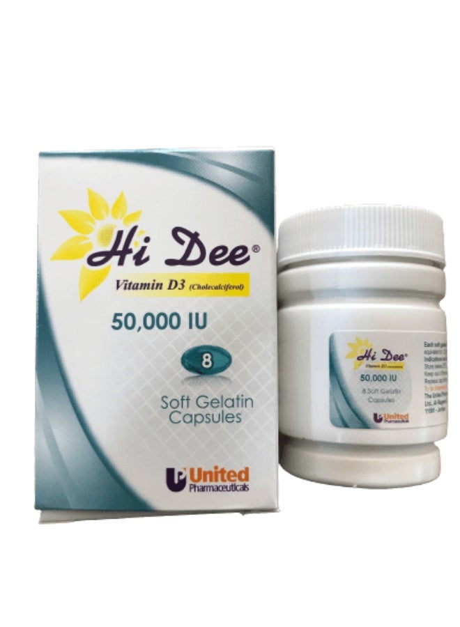 Vitamin D3 50,000 IU 8 capsules